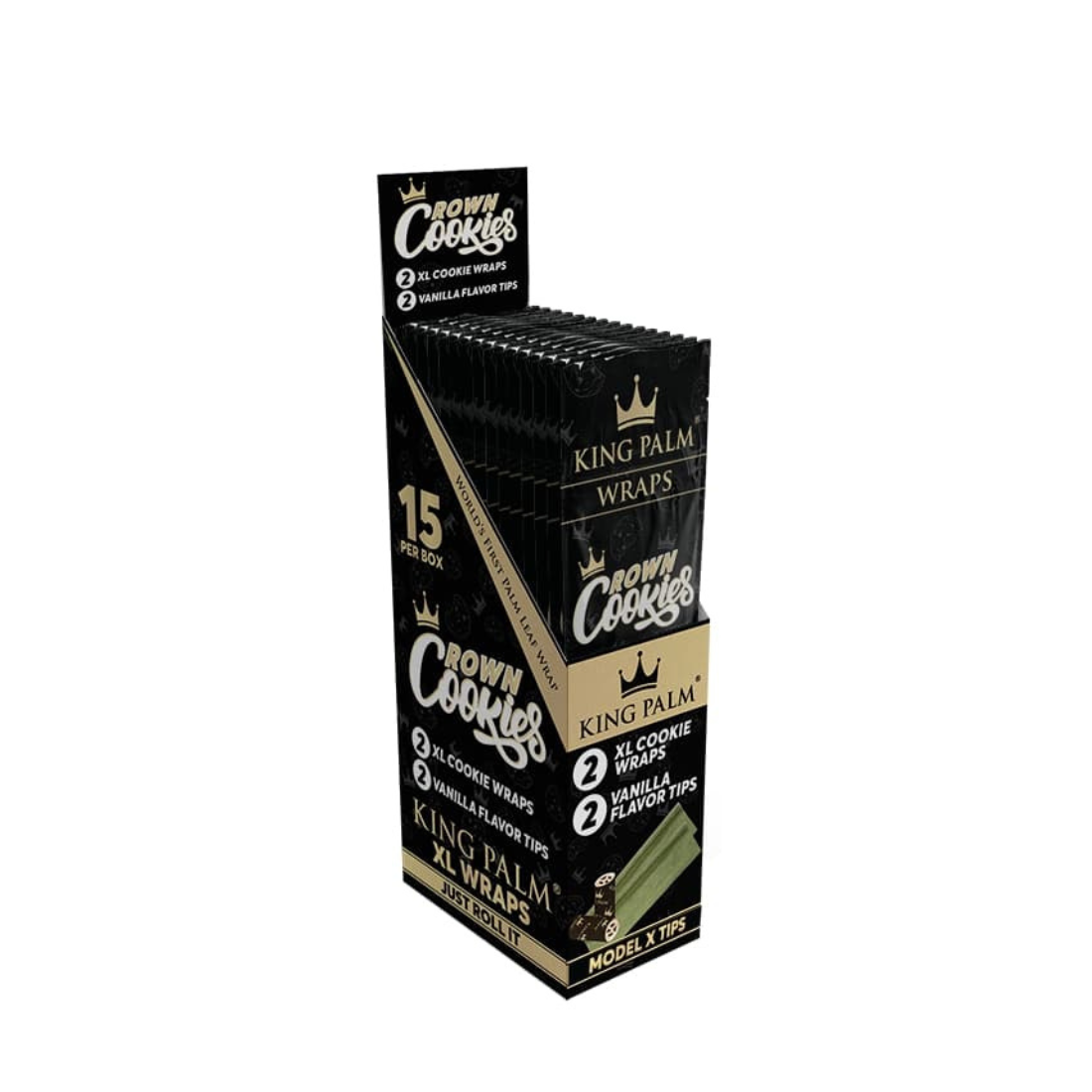King Palm 2 Palm Wraps Crown Cookies Display Box 15 Units Per Display