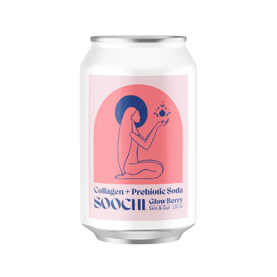 Soochi Drinks - Collagen + Prebiotic Soda - Glow Berry -4pk